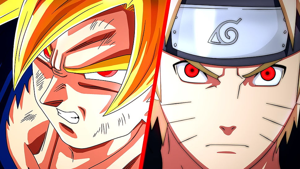 Gokou and Naruto HD wallpaper