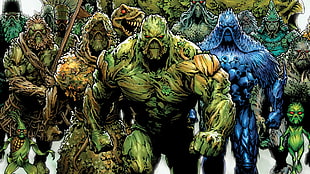 alien game poster, Swamp Thing, DC Comics HD wallpaper
