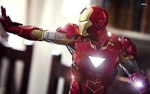 Iron Man action figure, Iron Man HD wallpaper