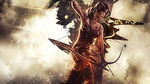 Tomb Raider wallpaper, Tomb Raider, archer, hair bows, hunter