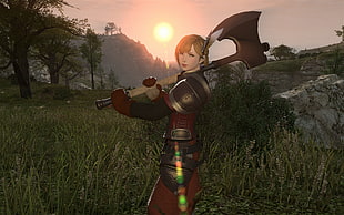female game application character screenshot, Final Fantasy XIV: A Realm Reborn, video games HD wallpaper