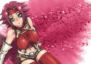 red-haired female anime character, Code Geass, Kallen Stadtfeld