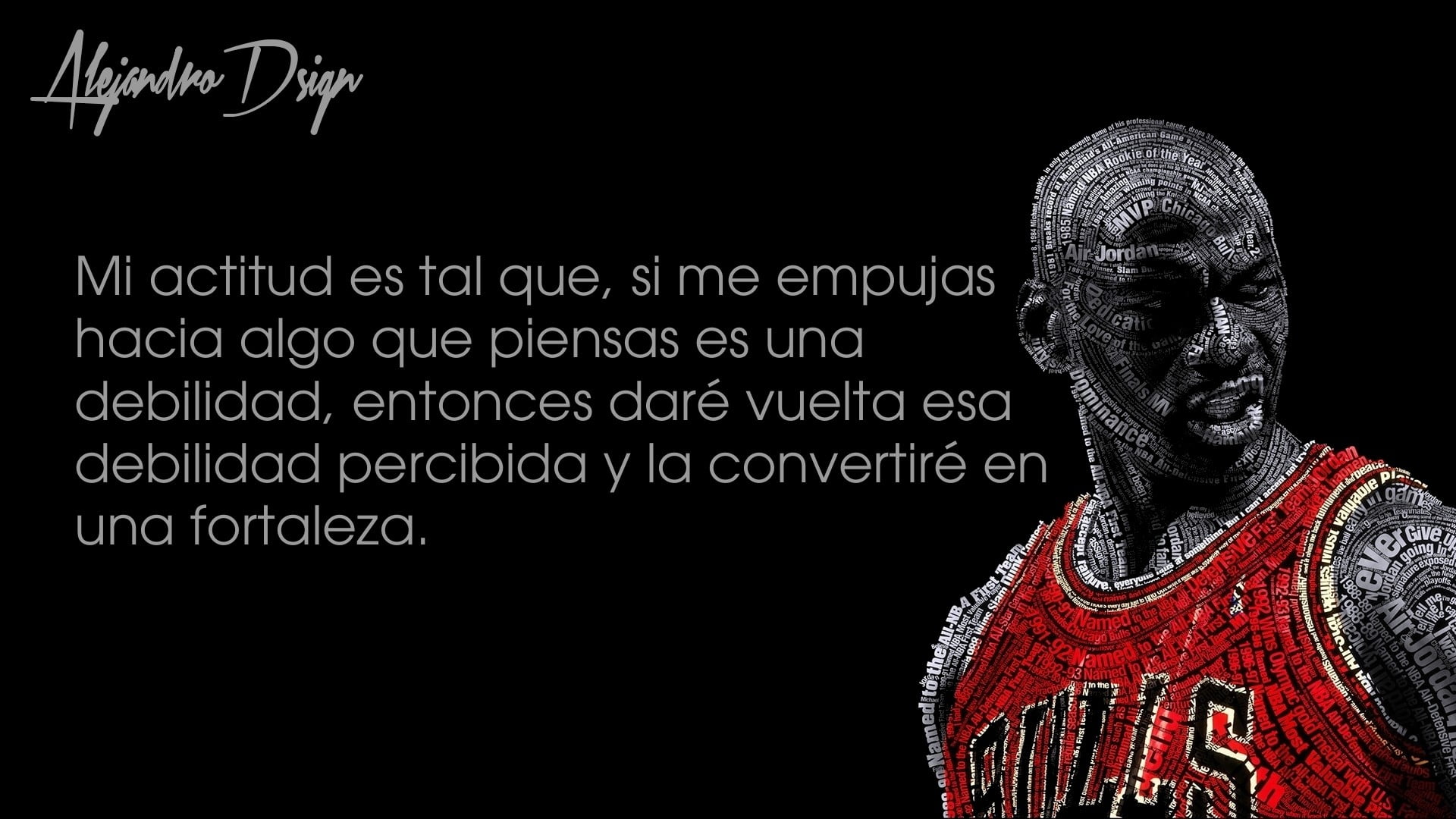 Michael Jordan with text overlay, typographic portraits, Michael Jordan, basketball, Chicago Bulls