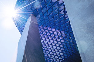 triangle glass building, Architecture, Structure, Shape HD wallpaper