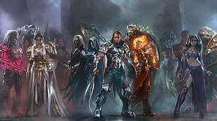 Mortal Kombat game fanart, Magic: The Gathering, fantasy art, hero, warrior