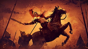 knight riding horse digital wallpaper, video games, Ryse: Son of Rome