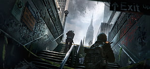Resident Evil game poster, video games, artwork, Tom Clancy's The Division HD wallpaper
