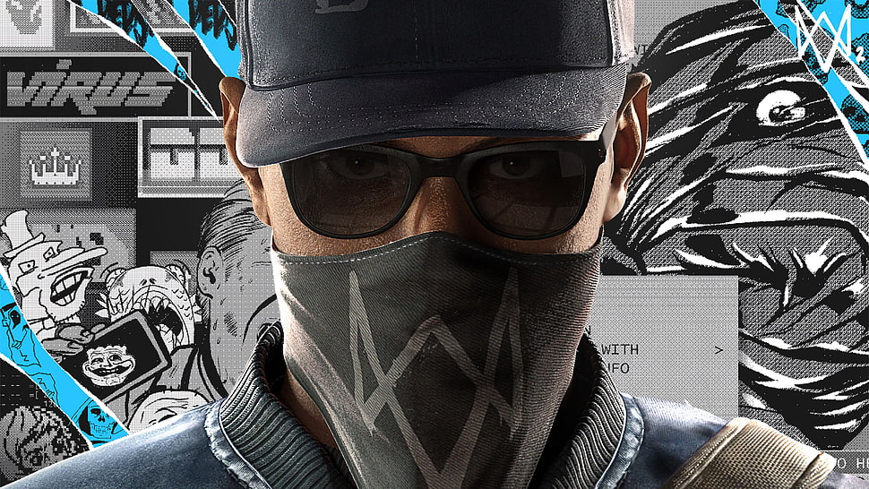 Watch dogs 2,  Marcus holloway,  Face HD wallpaper