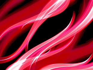 digital wallpaper of red rays