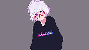 pink-haired female anime character, anime, manga, anime girls, simple background