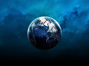 planet Earth illustration, Earth HD wallpaper