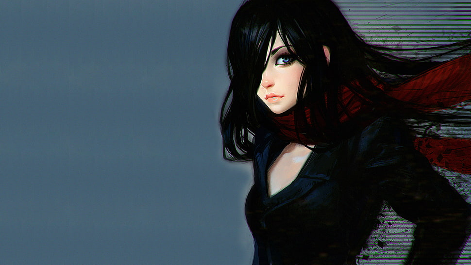 Black haired female cartoon character HD wallpaper | Wallpaper Flare
