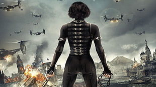 Resident Evil digital wallpaper, Resident Evil: Retribution, movies