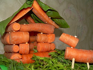 sliced orange house carrots