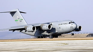 U.S. Air Force plane at the runway