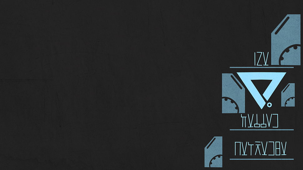 blue triangle digital artwork, Warframe, The Perrin Sequence, Warframe Syndicates, minimalism HD wallpaper