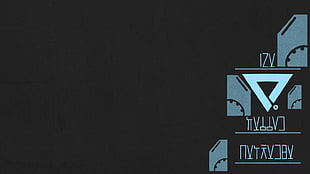 blue triangle digital artwork, Warframe, The Perrin Sequence, Warframe Syndicates, minimalism