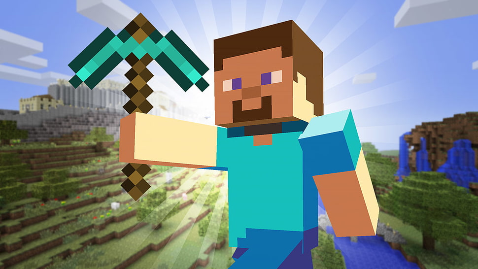 Minecraft game appliance HD wallpaper