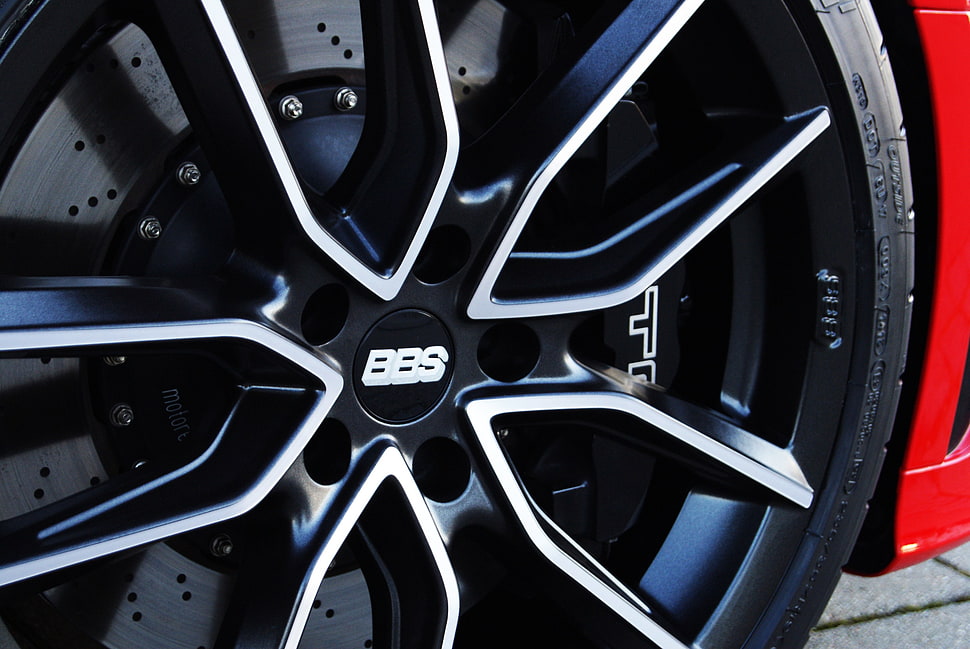 black BBS vehicle wheel, Audi S3, BBS, car, MTM HD wallpaper