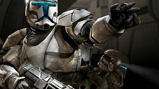 Star Wars trooper illustration, Star Wars HD wallpaper
