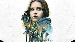 Star Wars Rogue One illustration, Star Wars, Rogue One: A Star Wars Story, Felicity Jones HD wallpaper