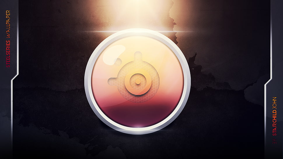 SteelSeries logo, digital art, video games, power buttons HD wallpaper