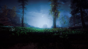 green grass and green trees, Horizon: Zero Dawn, screen shot, video games, Play Station
