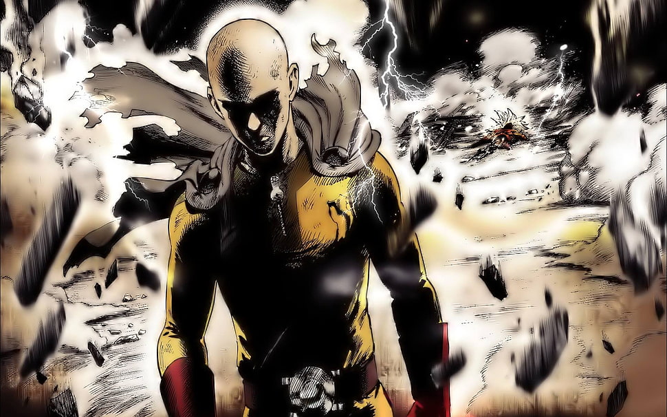 Saitama digital wallpaper, Saitama, One-Punch Man, anime HD wallpaper