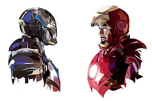 Iron Man and War Machine digital wallpaper, Iron Man, Tony Stark, Mark II