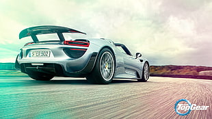 silver coupe, car, Top Gear, Porsche, vehicle HD wallpaper