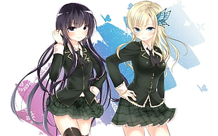 photo of two female anime characters