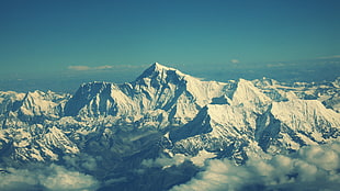 landscape photography of snow mountains