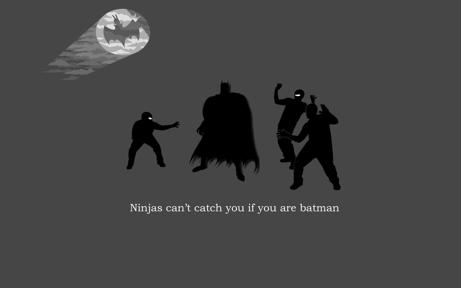 Batman shadow illustration, Batman, ninjas