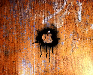 Apple logo illustration HD wallpaper