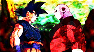 Gokou illustration, jiren the gray, jiren, Son Goku, Dragon Ball