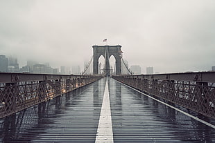 Brooklyn Bridge, bridge, Brooklyn Bridge, New York City, architecture