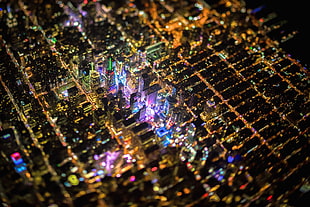 New York City, tilt shift, Times Square, USA