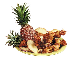 Pineapple and slice chicken