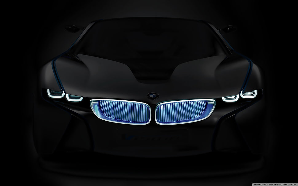 black BMW car, BMW HD wallpaper