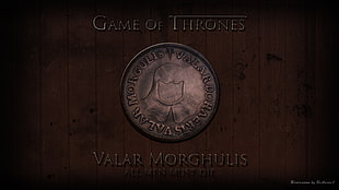 Game of Thrones Valar Morhuli logo, Valar Morghulis HD wallpaper