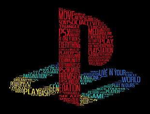 Sony PlayStation logo, digital art, video games, Play Station, logo