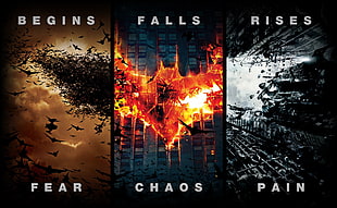 Batman poster cases, Batman Begins, The Dark Knight, The Dark Knight Rises, Dark Knight Trilogy