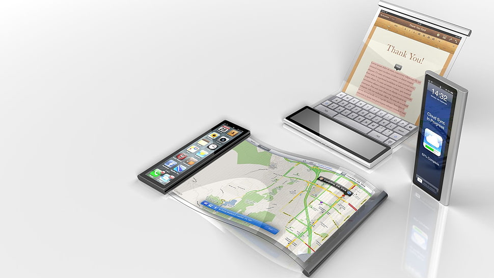three digital devices HD wallpaper
