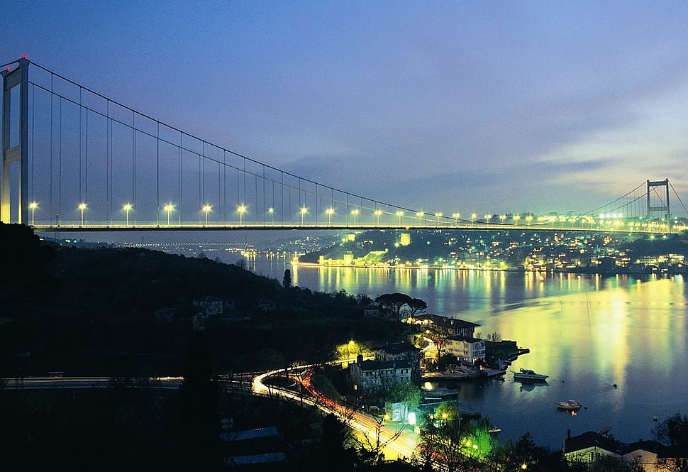 concrete bridge, Istanbul, Turkey, Bosphorus, bridge HD wallpaper