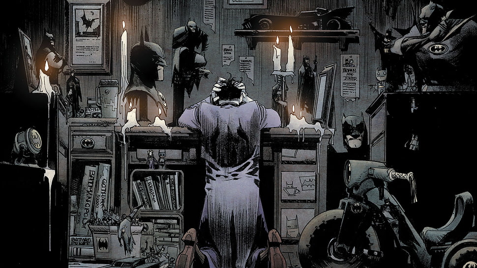 Batman and Joker digital wallpaper, Joker, Batman, comics, DC Comics HD wallpaper