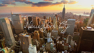 New York text overlay, New York City