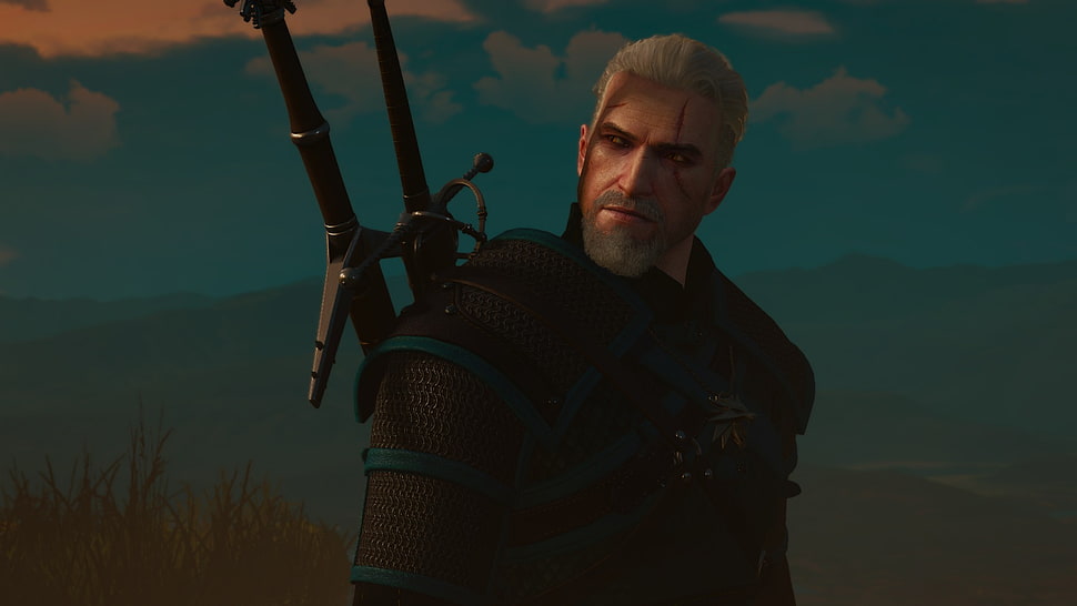 man in black suit, The Witcher 3: Wild Hunt, The Witcher, Geralt of Rivia, CD Projekt RED HD wallpaper