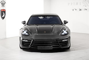 black Porsche 911 Ad HD wallpaper
