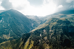 green mountain, nature, mountains, Georgia, landscape