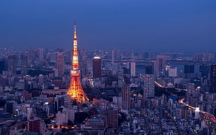 Eiffel Tower, Paris, long exposure, Tokyo, cityscape, night HD wallpaper